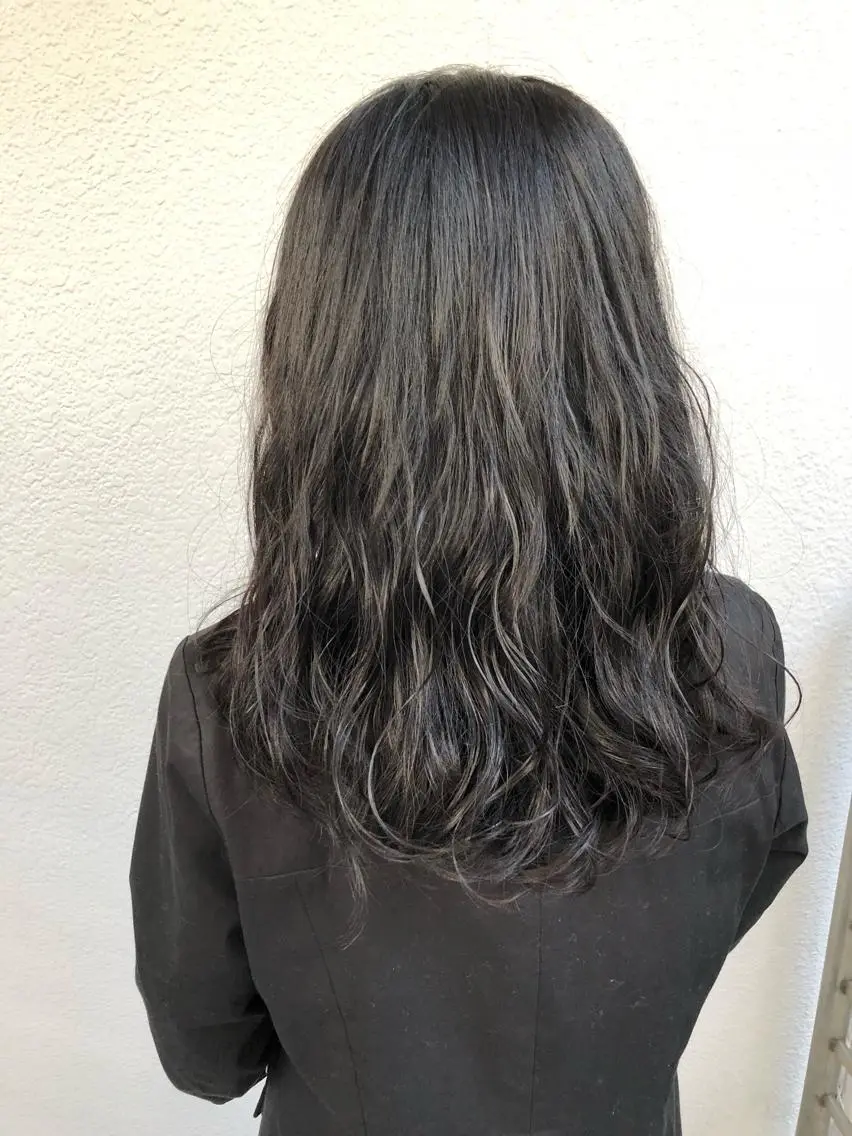 ロング パーマ カット パーマ トリートメント 及川 祐輔のヘアスタイル