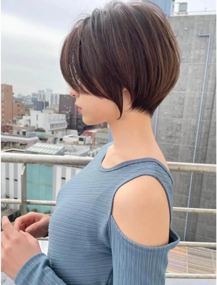 ショート カット トリートメント 美髪縮毛矯正✨🫧 レイヤー川村利幸のヘアスタイル