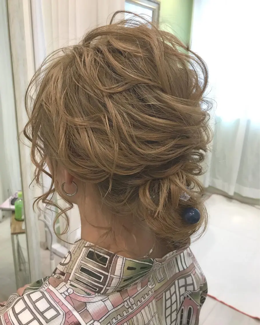 ショート ヘアアレンジ 浴衣 takebuchi harukaのヘアスタイル