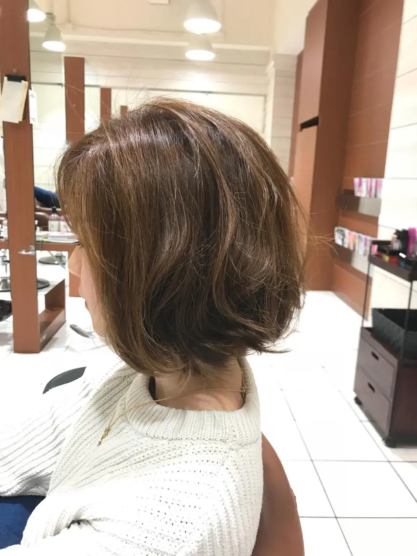 ショート カラー ヘアアレンジ ボブ テラモト カズヨシのヘアスタイル