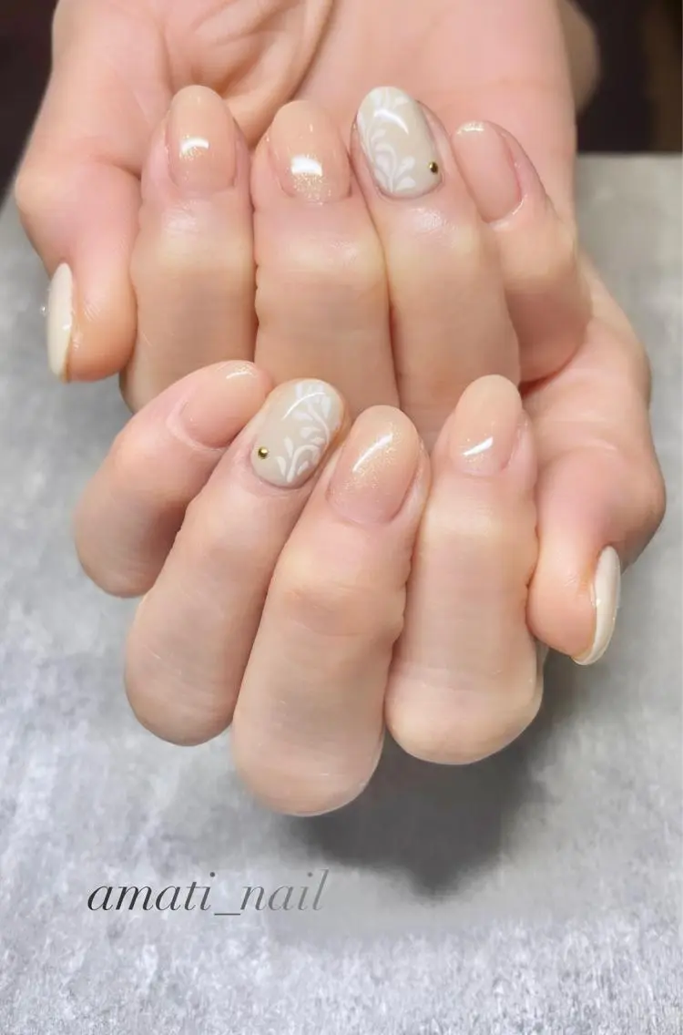ネイル 入学式 フットネイル ジェルネイル グラデーション マグネットネイル ハンドネイル amati_nail TAKAKOのネイルデザイン