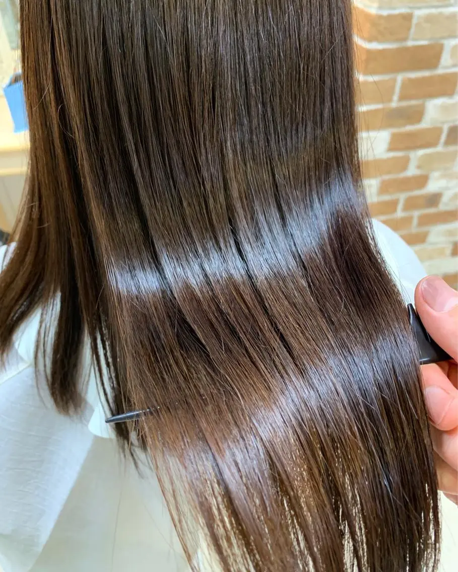セミロング パーマ 髪質改善 店長 大方康暉のヘアスタイル