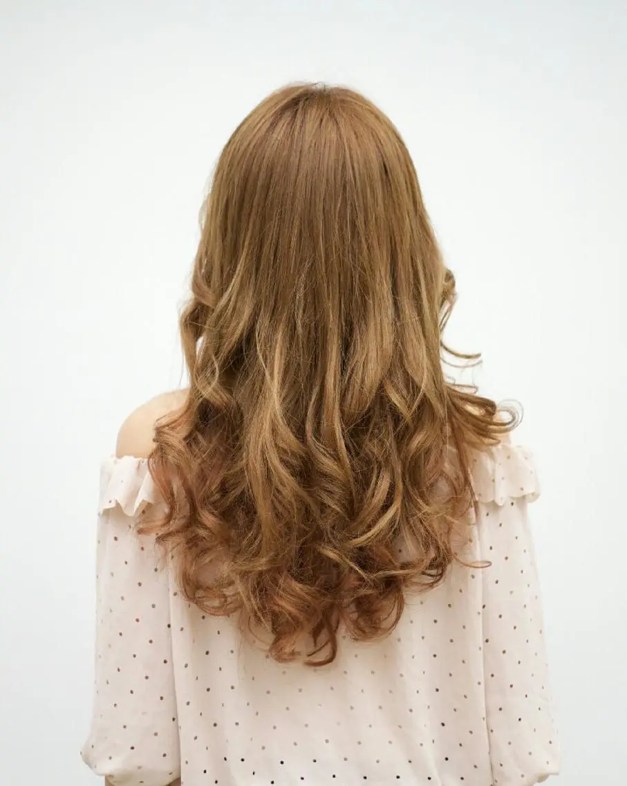 ロング カラー パーマ ヘアアレンジ メンズ キッズ アロンジェ 蕨駅西口のヘアスタイル