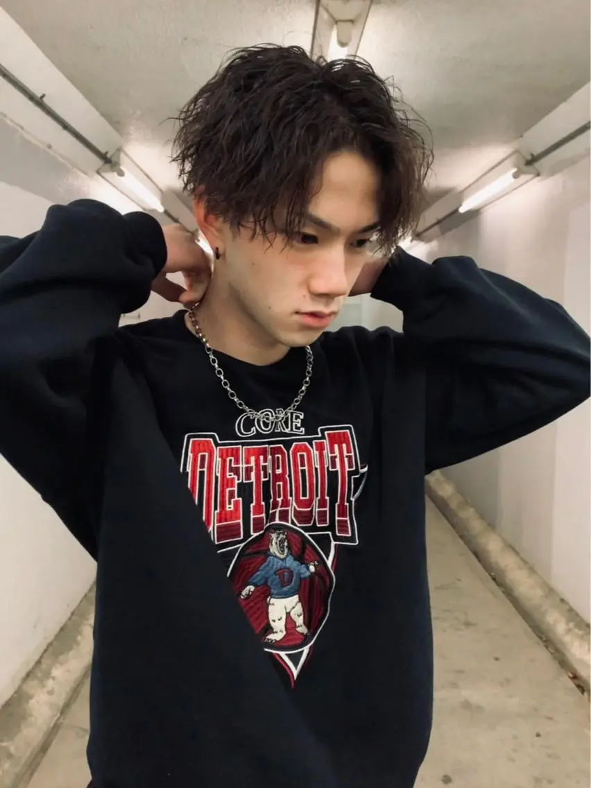 カラー パーマ メンズ 鈴木 レナのヘアスタイル