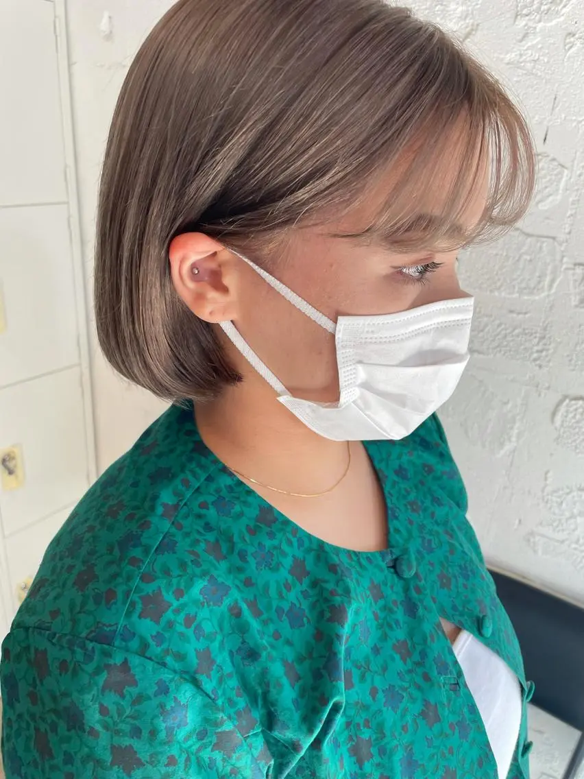 ショート カラー ヘアアレンジ カット ヘアカラー satsuki 暖色・ブラウンカラーのヘアスタイル