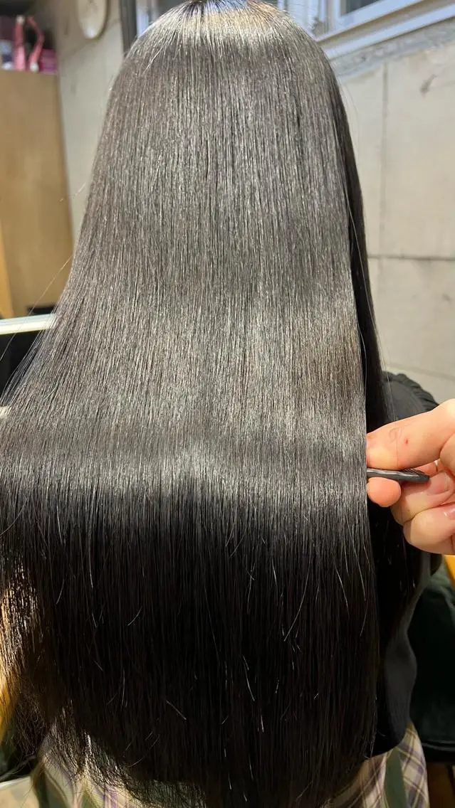 ロング カラー カット 縮毛矯正 トリートメント ヘッドスパ 当日予約OK⭕️ 美髪講師 サトウのヘアスタイル