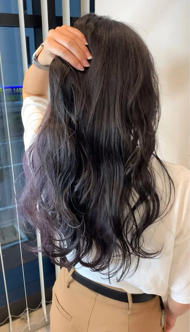 ロング カラー ヘアアレンジ マツオカ マコのヘアスタイル