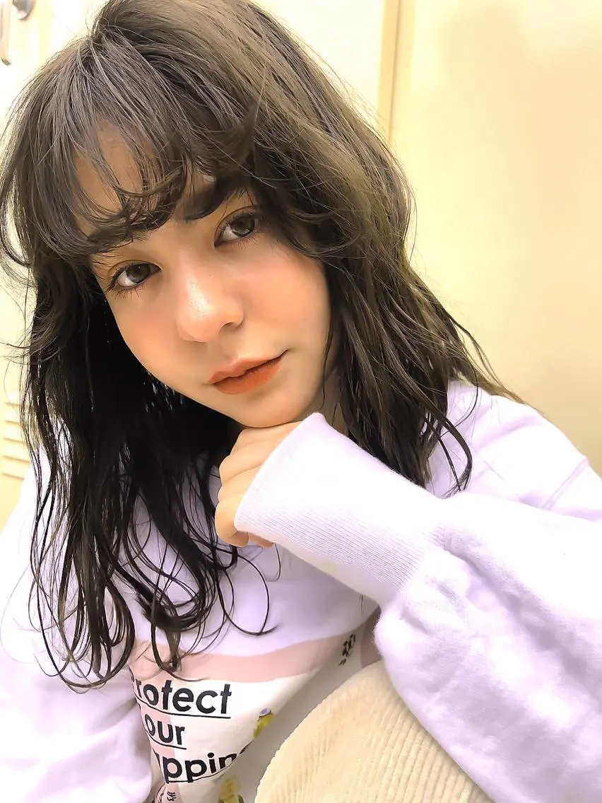 ミディアム カラー カット ヘアカラー トリートメント 一ノ瀬 暁のヘアスタイル