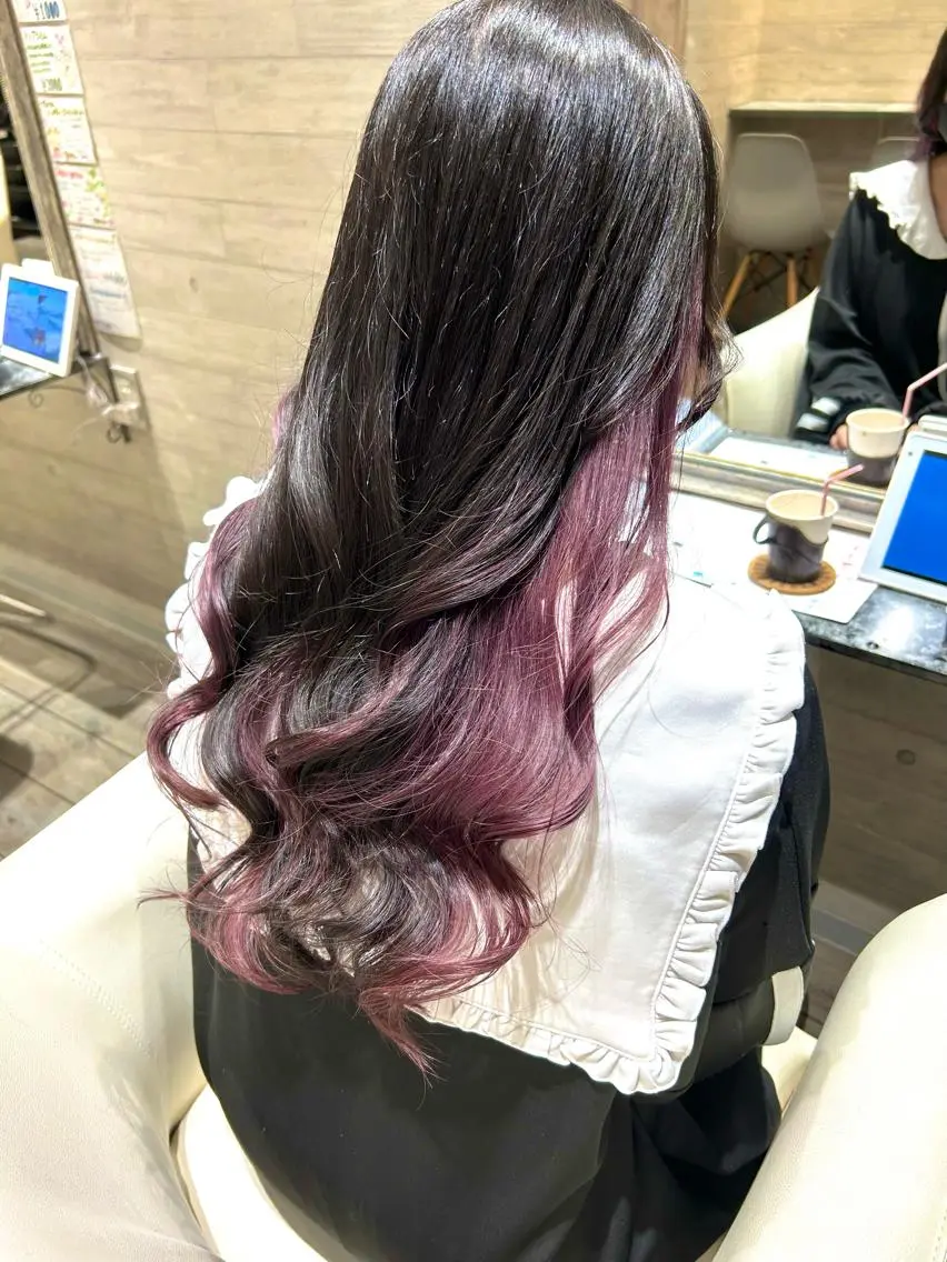 カラー ラベンダーカラー ラベンダーピンク ピンクカラー ヘアカラー 🎀暖色/オリーブ カラー🎀seinaのヘアスタイル