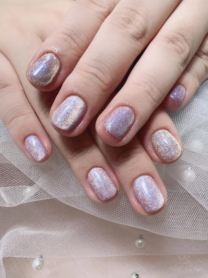 ショート カラー ネイル マグネットネイル ハンドネイル Nail NaNaのネイルデザイン