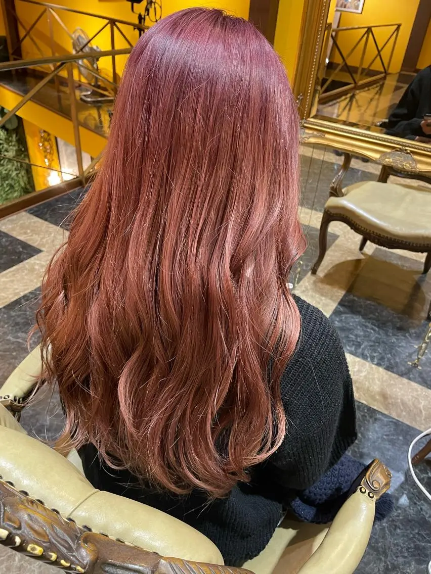 ロング カラー 田中 沙織のヘアスタイル