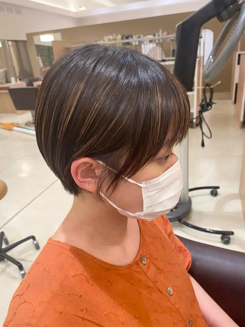 ショート ハイライト ショートヘア ヘアカラー みやび/透明感カラー /髪質改善のその他イメージ