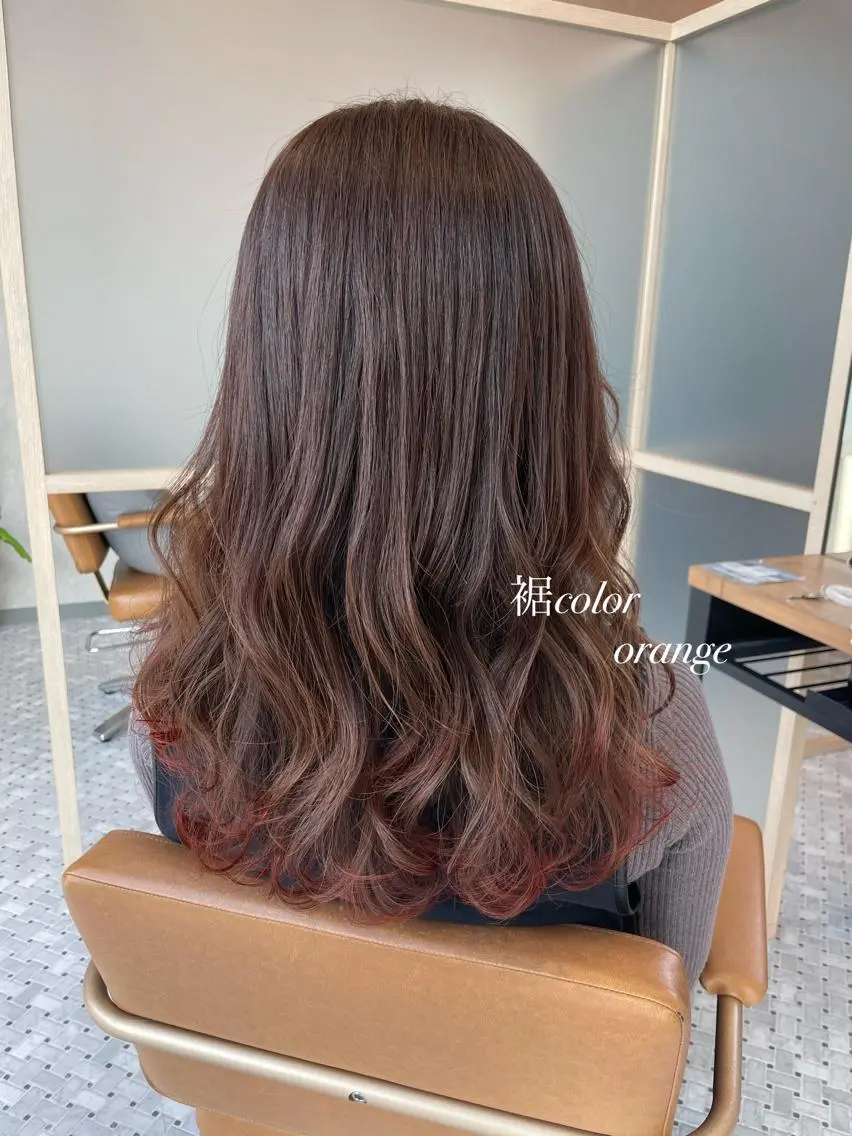 セミロング カラー ヘアアレンジ ヘアカラー NANA/trend style🕊🍑のヘアスタイル
