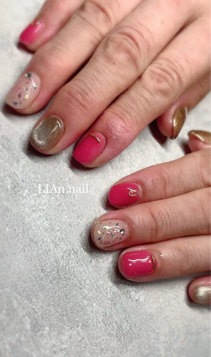 ネイル マグネットネイル Lian nailのネイルデザイン