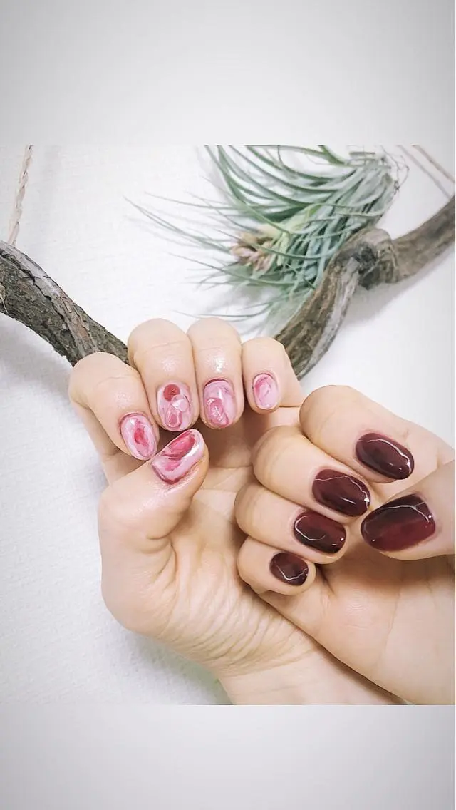 ネイル ハンドネイル 🌞💜 KAORI 🌴のネイルデザイン