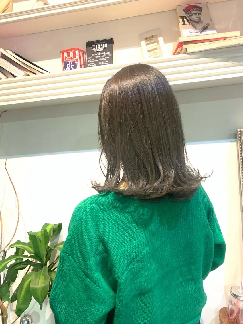 ミディアム ヘアカラー トリートメント ヘッドスパ ヘアセット 大宮/山口 竣也のヘアスタイル
