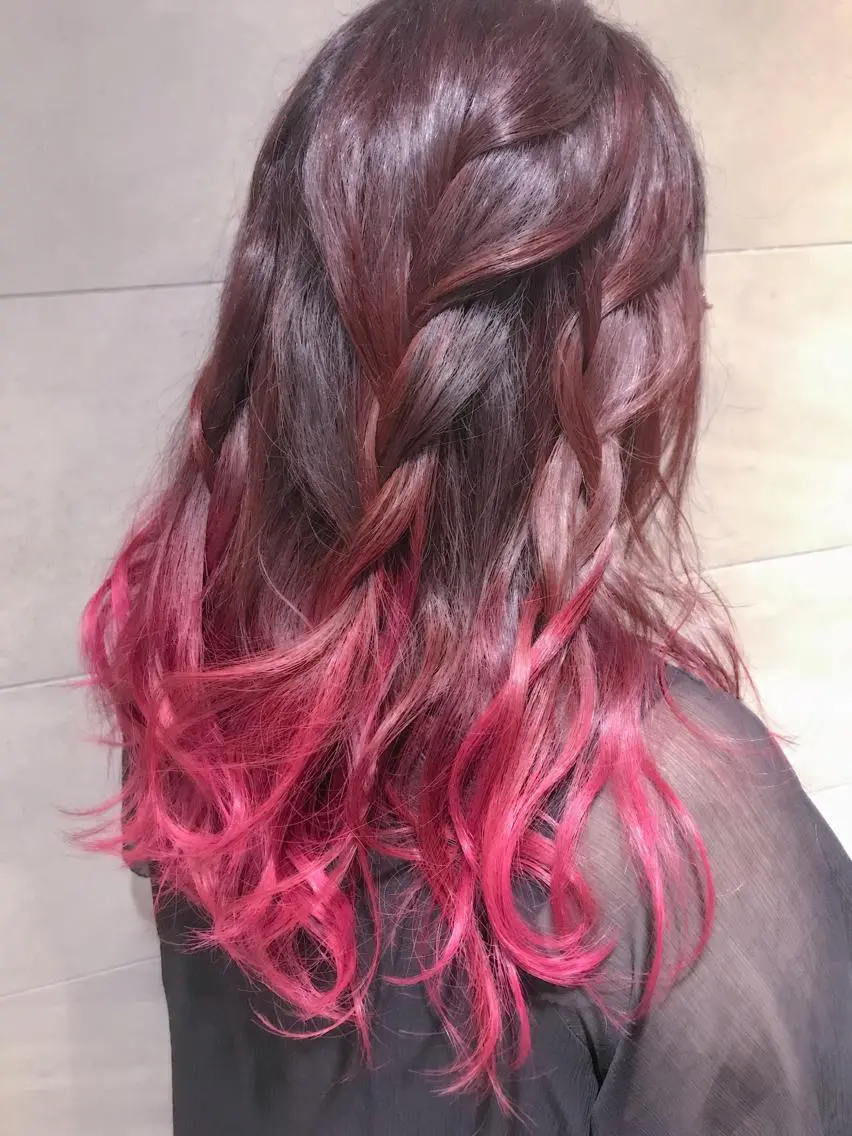 ミディアム カラー BOX mico.のヘアスタイル