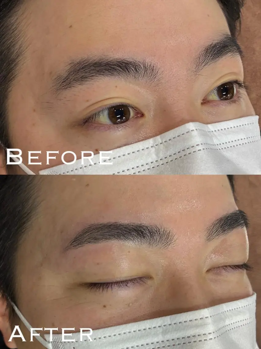 メンズ アイブロウ ワックス脱毛 眉カット その他(アイブロウ) EYEBROW & LASH GYMのマツエク・マツパデザイン