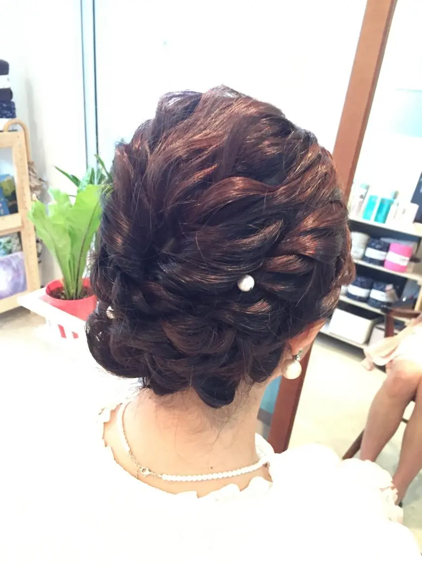 ミディアム セミロング ロング ヘアアレンジ 早朝✨ヘアセット 着付け/清水玲歌のヘアスタイル