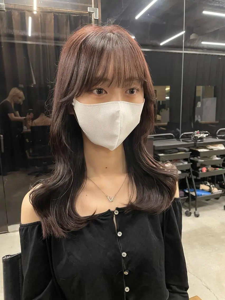 ミディアム 伊藤 莉奈　韓国ヘアのヘアスタイル