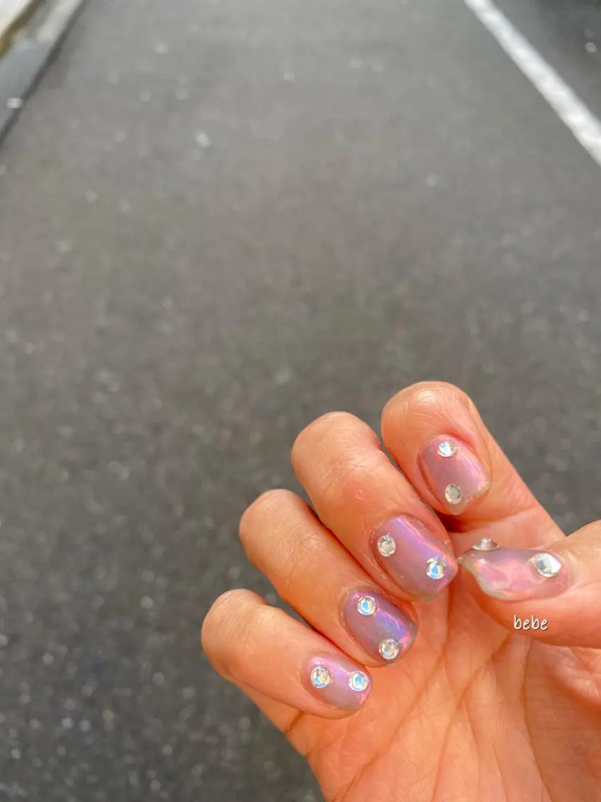 ネイル キラキラネイル ストーンネイル ハンドネイル Ann nailのネイルデザイン