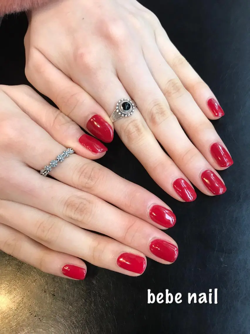 ネイル ジェルネイル ワンカラーネイル パラジェル ハンドネイル Ann nailのネイルデザイン