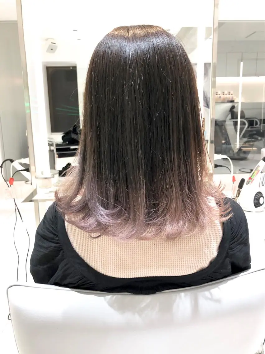 ミディアム カラー レイズ 立川のヘアスタイル