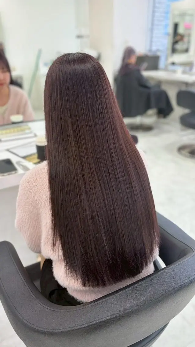 カラー 秋の愛されカラー🤎 深みブラウン/福岡のヘアスタイル