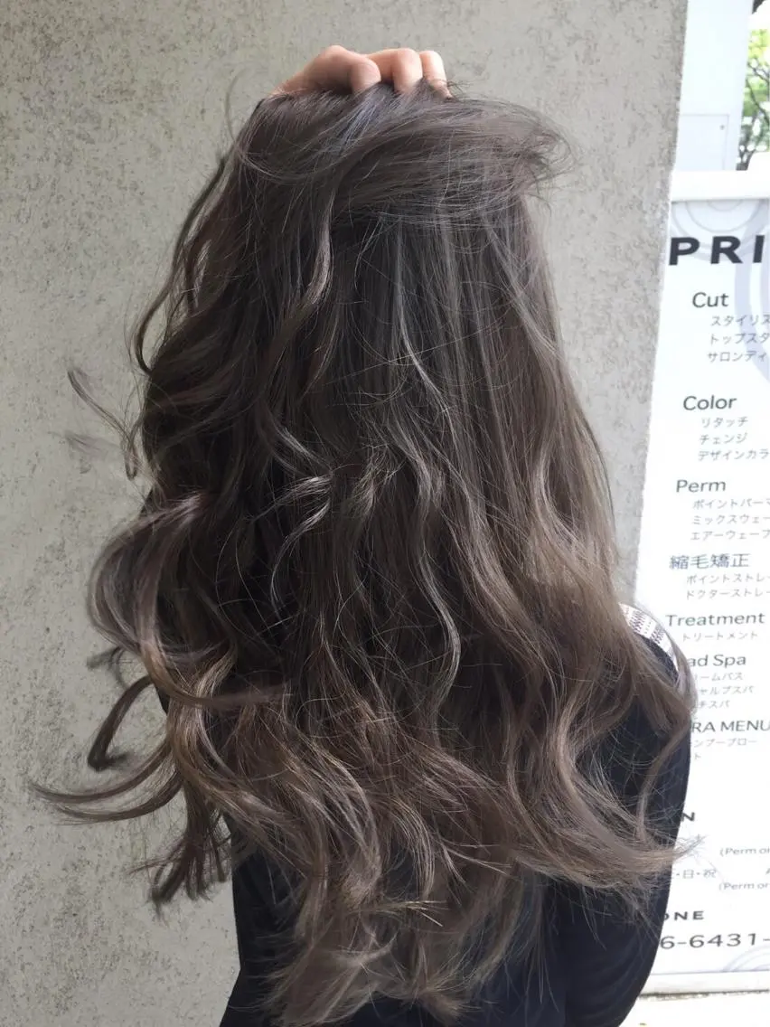 ロング アッシュ 松本 潔樹のヘアスタイル