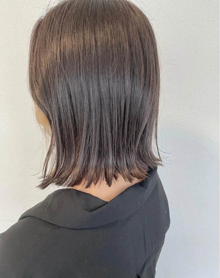 ミディアム カラー ヘアカラー トリートメント GPIP 近藤沙樹のヘアスタイル