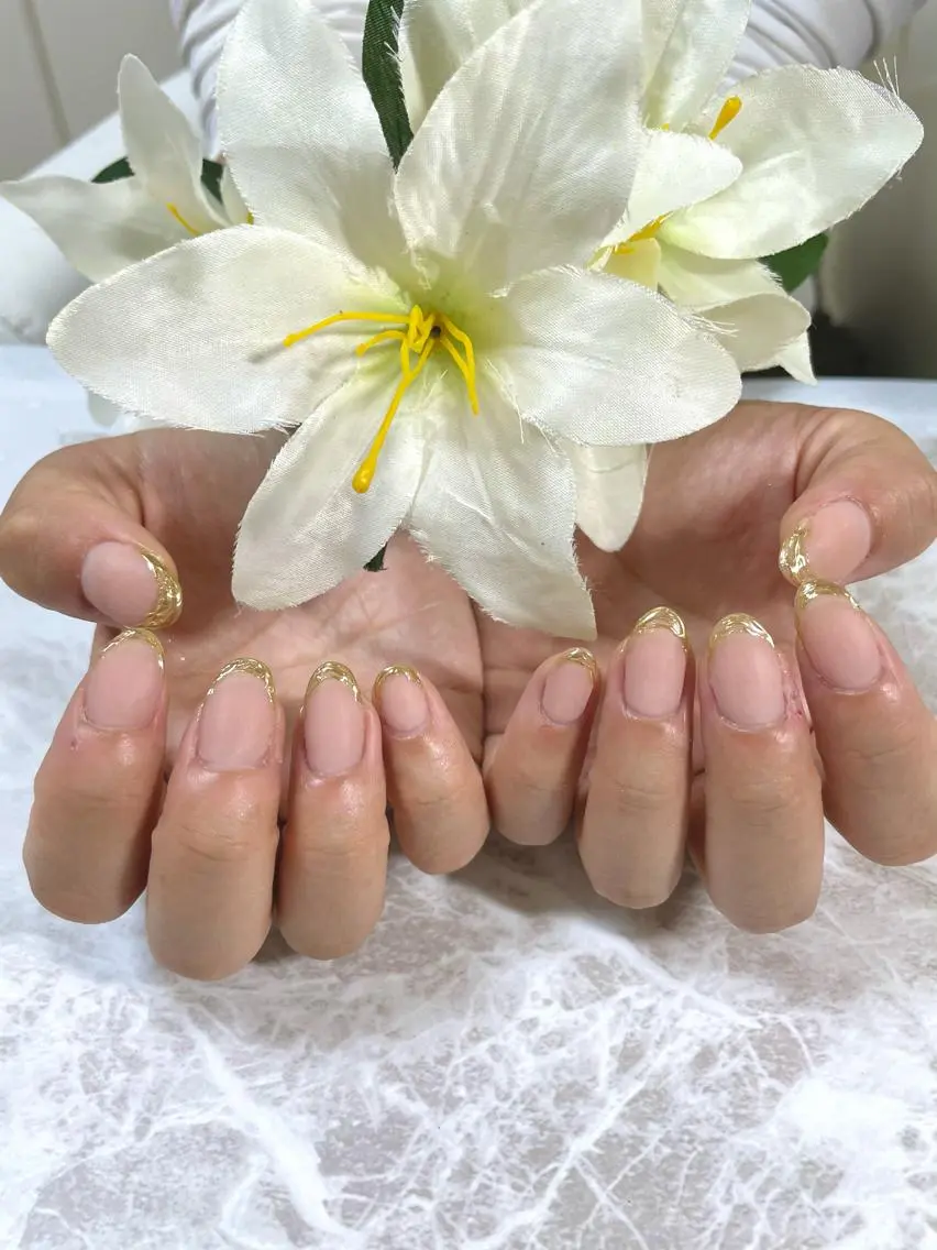 ネイル フレンチネイル マットネイル ミラーネイル BINERVA nail salonのネイルデザイン