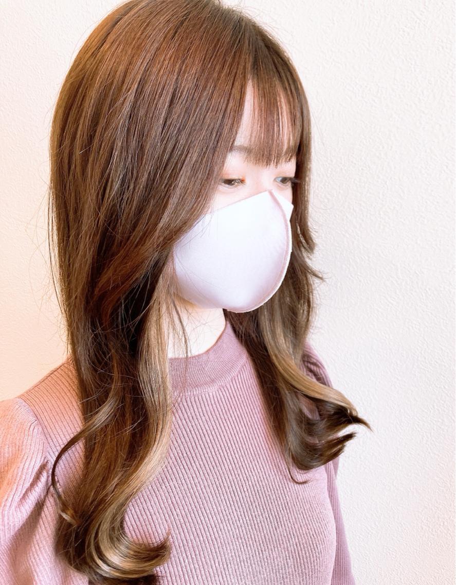 セミロング くびれヘア ヨシンモリ 韓国風ヘア 【wisp omiya】のその他イメージ