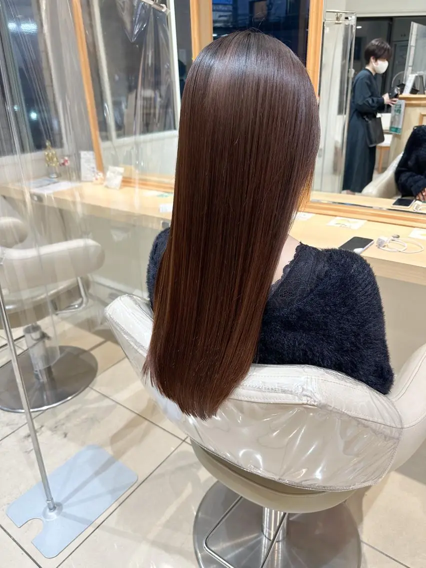 ロング カット 縮毛矯正 トリートメント 美髪⭐︎髪質改善 井上 康司のヘアスタイル