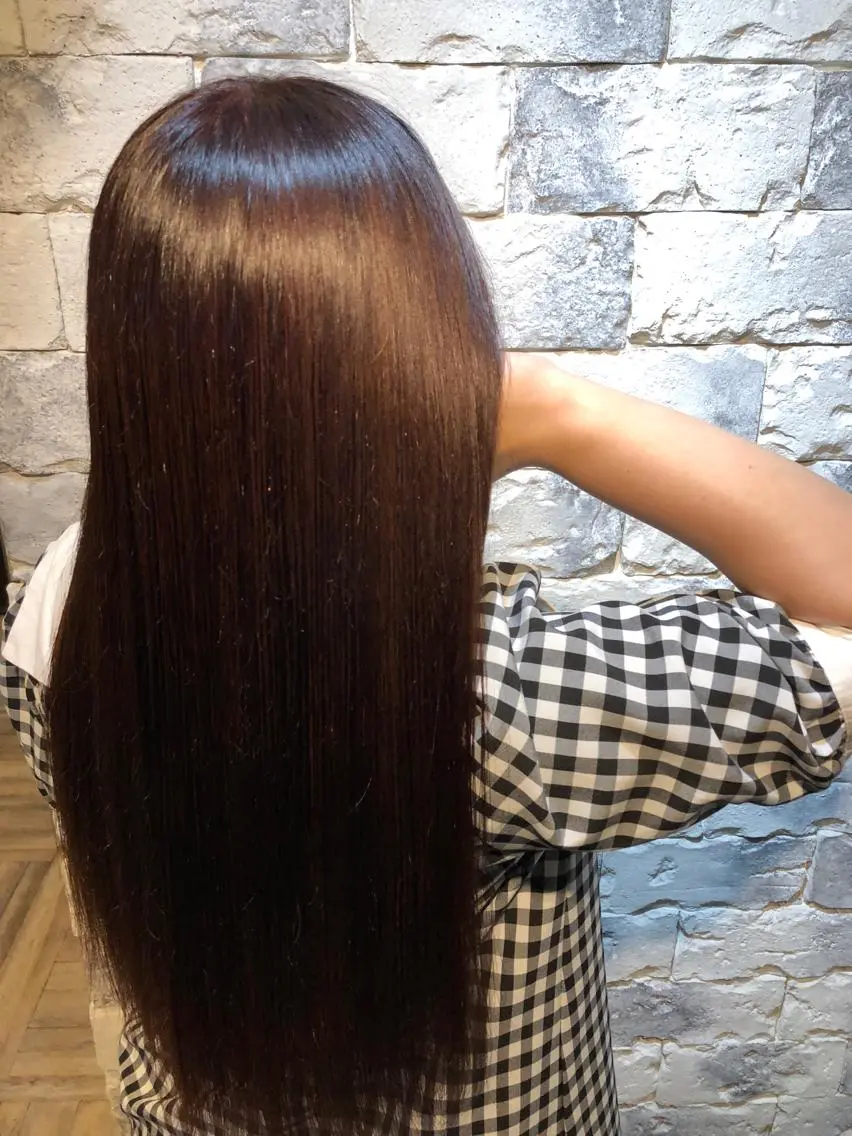 セミロング カラー イルミナカラー 綺麗な髪質にしたい方 限定🌈清水 祥のヘアスタイル