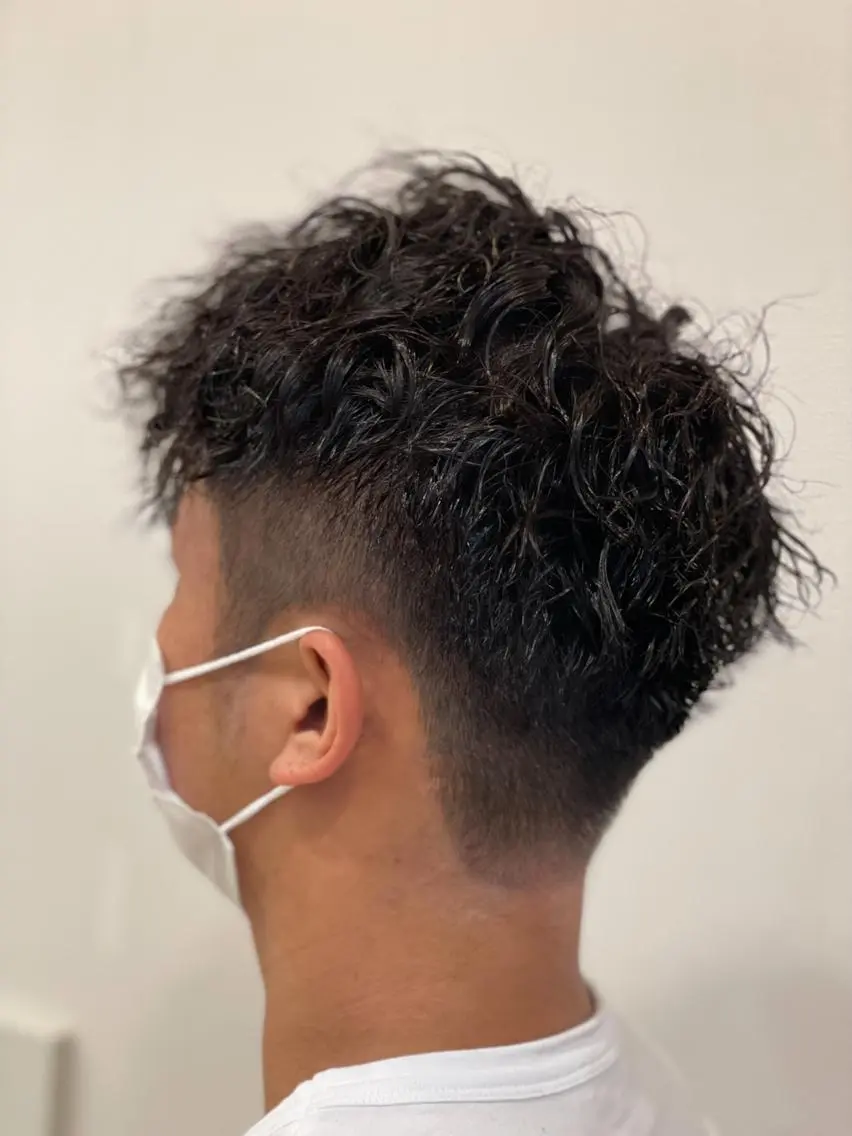 ショート パーマ メンズ メンズパーマ メンズツイストパーマ ツイストスパイラルパーマ スパイラルパーマ ツイストパーマ Hair&Cafe Matty’sのヘアスタイル