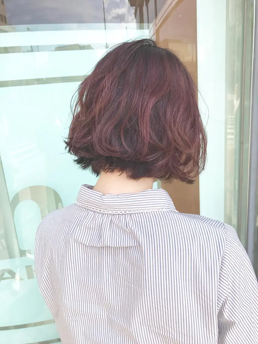 ミディアム ハイライト 清野 大のヘアスタイル