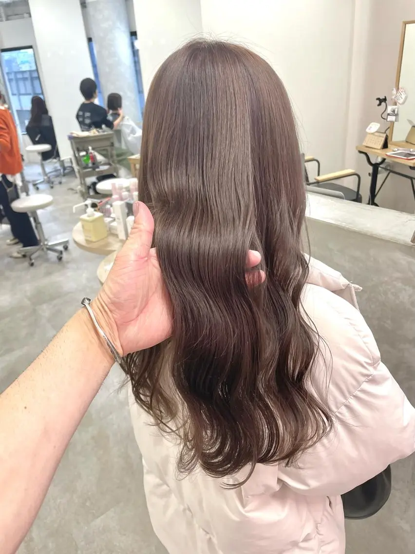 ロング カラー ブリーチなし透明感 🍀梅田・増田のヘアスタイル