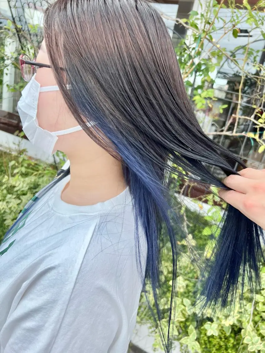 ロング カット ヘアカラー トリートメント 下條 真のヘアスタイル