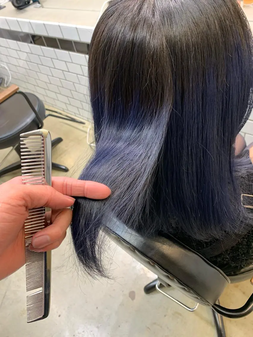 ミディアム カラー ミディアムパーマ ブリーチ トリートメント トップ スタイリストのヘアスタイル