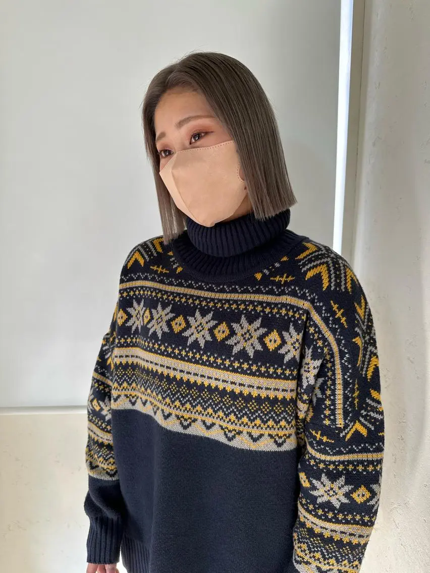 ショート カラー 前下がりボブ ショートボブ ベージュカラー ダブルカラー イヤリングカラー ➖石江 雷蔵➖のヘアスタイル