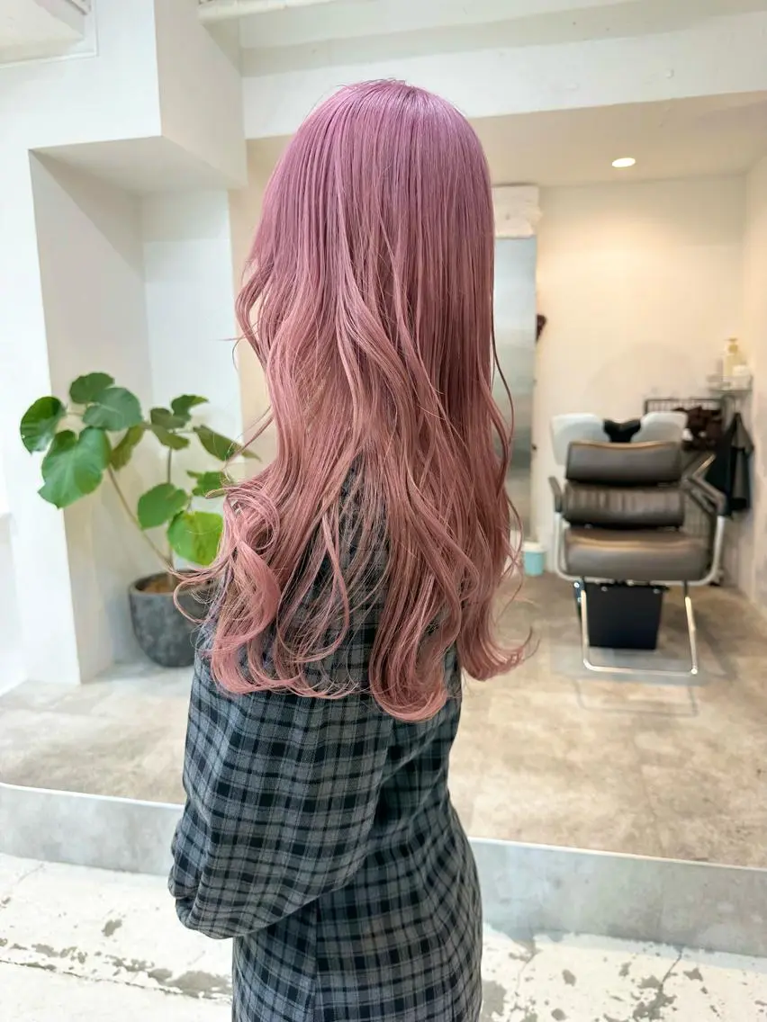 セミロング カラー ヘアカラー トリートメント ヘッドスパ ヘアセット kai .のヘアスタイル