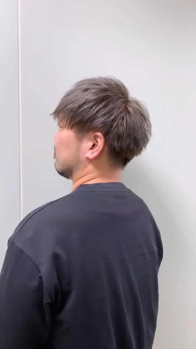 カラー メンズ グレージュ Agu peachのヘアスタイル