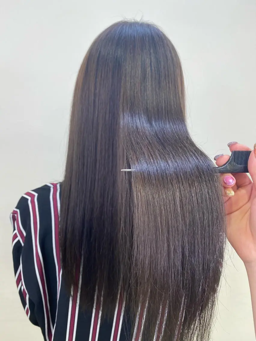 ロング カラー ヘアアレンジ TSUNA 🌙 Lim 五反田のマツエク・マツパデザイン