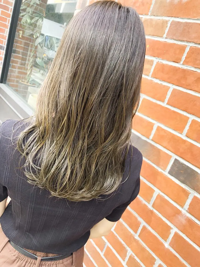 セミロング カット ヘアカラー トリートメント シンタニナオト /梅田茶屋町のヘアスタイル