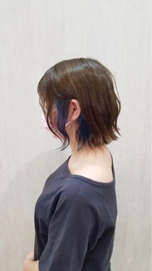 ミディアム カット ヘアカラー トリートメント 店長✨レイヤー✖️ 髪質改善✖️韓国ヘアのヘアスタイル