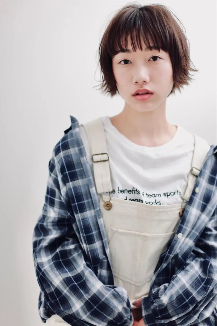 ショート カラー パーマ 🌈日比野 哲二のヘアスタイル