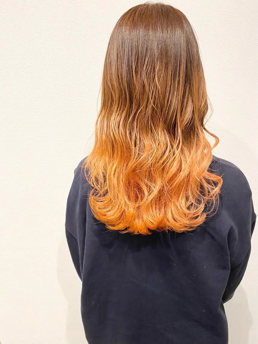 セミロング ヘアカラー トリートメント MYRTLE TSUNODAのヘアスタイル