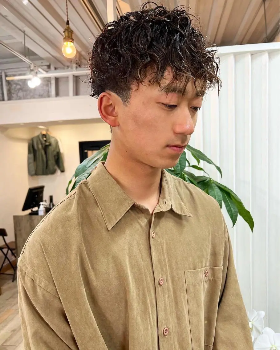 ミディアム カラー パーマ ヘアアレンジ メンズ 【池袋/スパイキー ショート】ⓝⓘⓜⓤのヘアスタイル