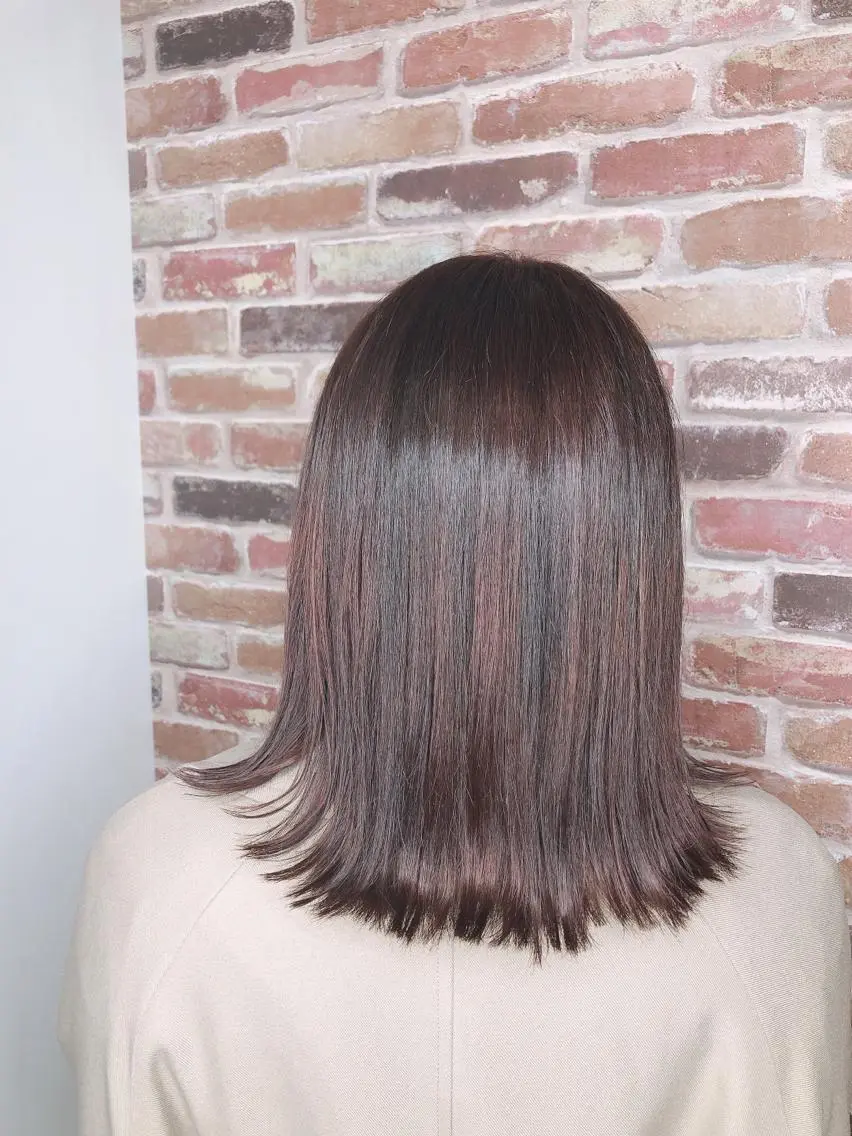 ミディアム カット ヘアカラー トリートメント La fith yukinoのヘアスタイル