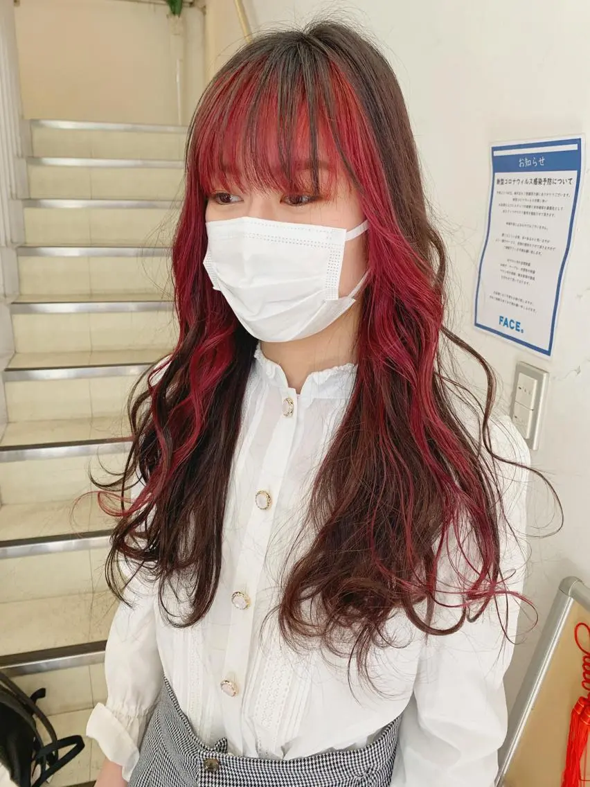 ロング カラー ヘアカラー 似合わせカットカラー ♡佐藤捺美のヘアスタイル